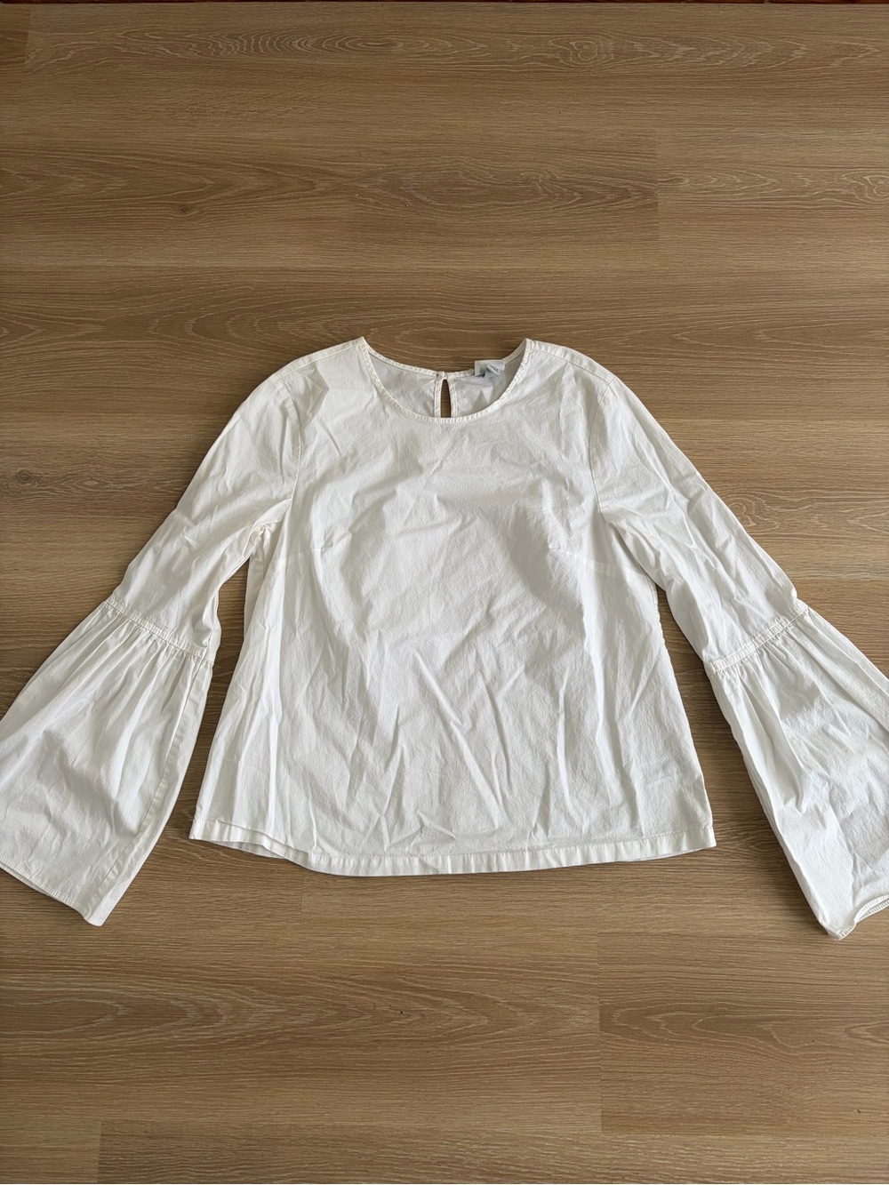 a new day White Bell Sleeve Round Neck Blouse